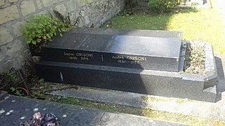 Tombe d'André Grisoni.