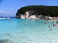 The Vrika beach of Antipaxos island, Greece