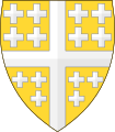 Arms of the Kingdom of Jerusalem (Or, semy of crosslets argent, a cross of the second).svg
