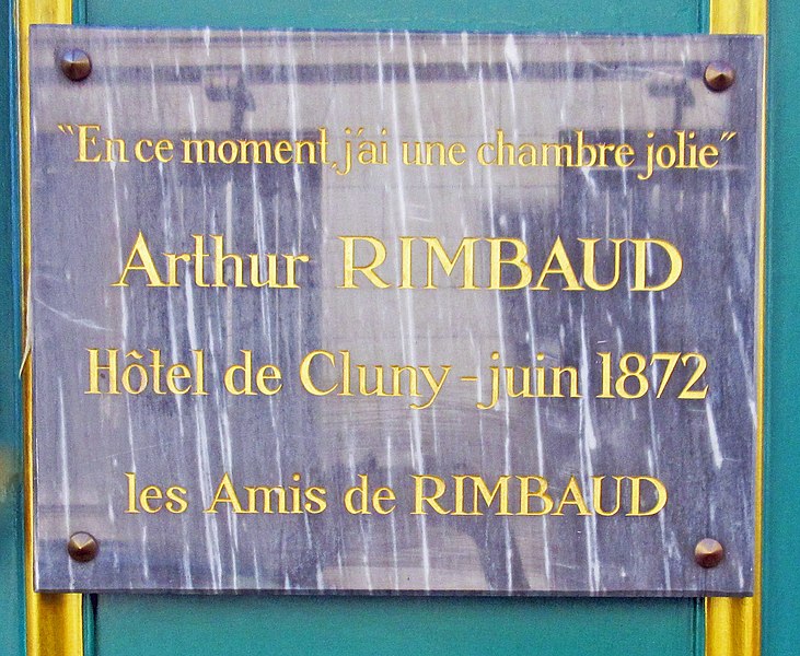 File:Arthur Rimbaud plaque - 8 rue Victor Cousin, Paris 5th arr (26893710206).jpg