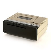 Atari 1010 tape drive sitting at a slight angle