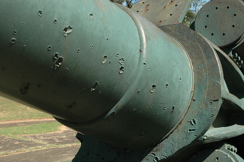 File:Battle Damage To Guns (6777948150).jpg