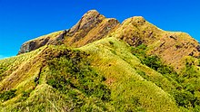 View of one of the mountain's twelve peaks