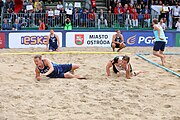 Deutsch: Beachhandball Europameisterschaften 2019 (Beach handball Euro); Tag 6: 7. Juli 2019 – Männerfinale, Dänemark-Norwegen 2:0 (25:18, 19:16) English: Beach handball Euro; Day 6: 7 July 2019 – Men's Final – Denmark-Norway 2:0 (25:18, 19:16)