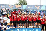 Deutsch: Beachhandball Europameisterschaften 2019 (Beach handball Euro); Tag 6: 7. Juli 2019 – Siegerehrungen English: Beach handball Euro; Day 6: 7 July 2019 – Medal ceremony