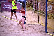 Deutsch: Beachhandball bei den Olympischen Jugendspielen 2018; Tag 5, 10. November 2018; Mädchen, Hauptrunde - Kroatien-Niederlande 1:2 English: Beach handball at the 2018 Summer Youth Olympics at 11 October 2018 – Girls Main Round – Croatia-Netherlands 1:2