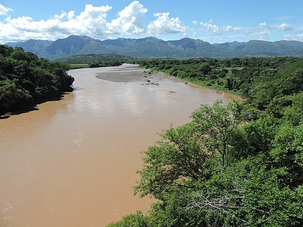The river near Villavieja, Huila