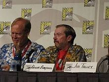 Bill Fagerbakke with fellow SpongeBob SquarePants voice actor Rodger Bumpass (the voice of Squidward)