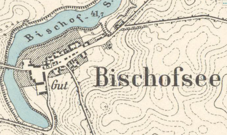 Bischofsee Messtischblatt Drenzig 1984 1896