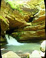 Blanchard Springs Caverns by D.L.H. - 96°F outside but 58°F air rushing out of the cavern makes this natures little air conditioner. I would hold off on swimming in the water though. 500,000 plus bats regularly m - panoramio.jpg