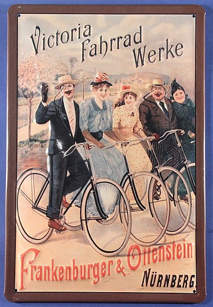 File:Blechschild - Victoria Fahrradwerke Nürnberg - um 1910.jpg