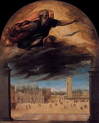 Dieu le père et Venise, v. 1540 Accademia, venise