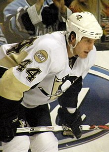 In 2000, Brooks Orpik became the first American drafted in the first-round by the Penguins. Brooks Orpik 2008.jpg