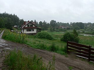 Brzeżno Łyńskie Village in Warmian-Masurian Voivodeship, Poland