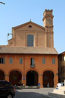 San Lorenzo and external portico Budrio, chiesa di San Lorenzo - panoramio.jpg