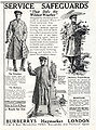 Werbung für Burberry-Trenchcoats (1916)