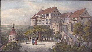 Burg Bodenstein koloriert