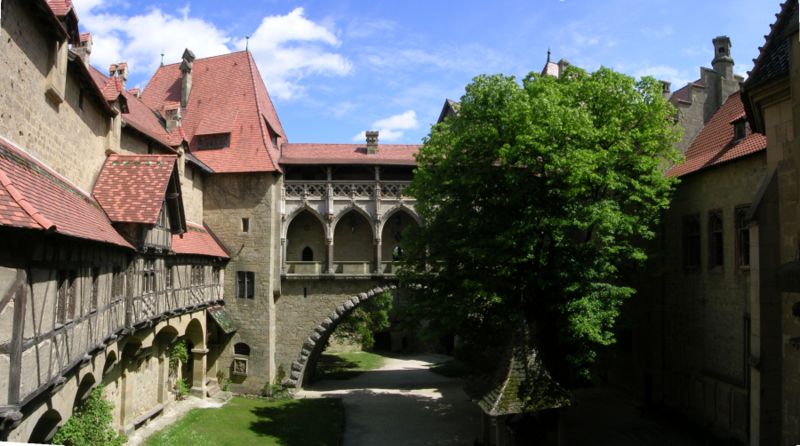 Datei:Burg Kreuzenstein - Panorama Burghof.JPG
