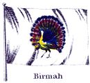 Burmese flag in 1860s (cropped from National and Commercial Flags of All Nations, Colton, (G.W. & C.B.) & Co.)