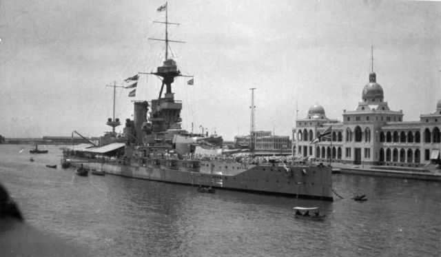 Iron Duke in Port Said in 1921