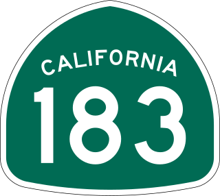 <span class="mw-page-title-main">California State Route 183</span> Highway in California