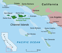 MV Conception is located in USA California Channel Islands