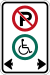 Canada No Parking Except Physically Disabled Sign.svg