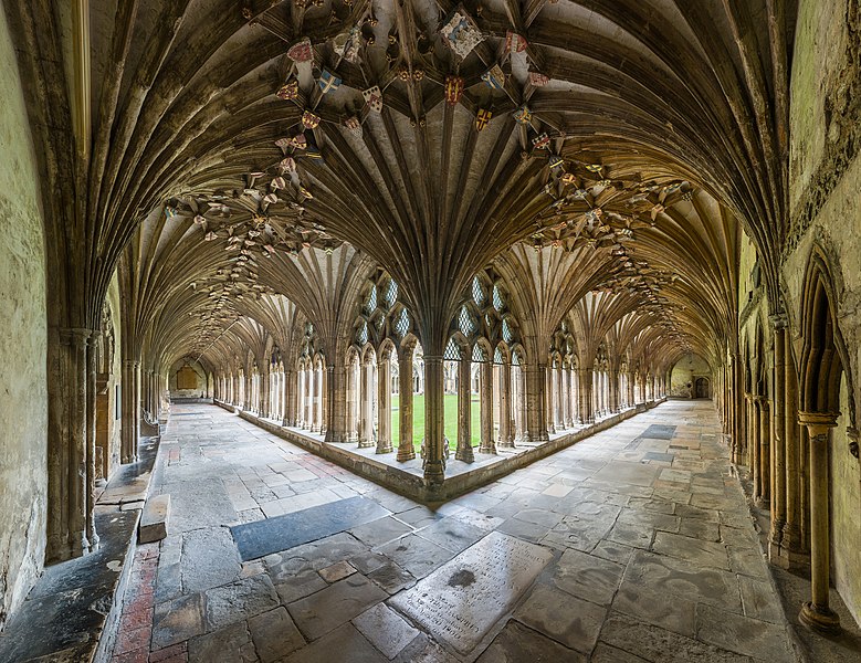 File:Canterbury Cathedral Cloisters, Kent, UK - Diliff.jpg