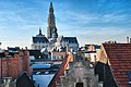 * Nomination Cathedral of Our Lady in Antwerp as seen from the East. Photo taken on the roof of Interparking Eiermarkt -- Jules Grandgagnage 22:55, 31 October 2016 (UTC) * Decline Apart from the tilt, lack of sharpness and improvable WB the top crop is a no-go, sorry, not a QI to me --Poco a poco 01:15, 1 November 2016 (UTC)