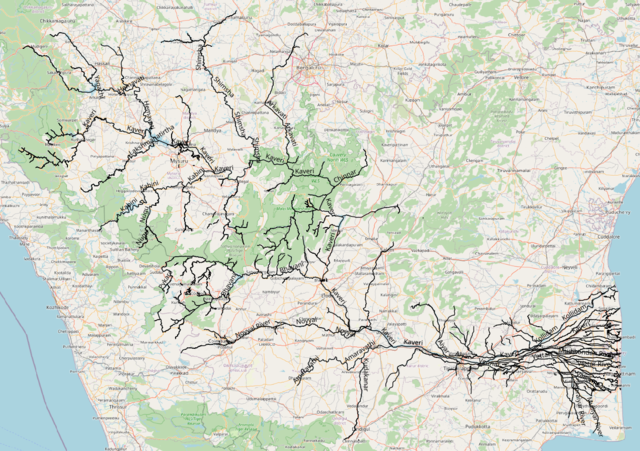 Kaveri River, Length, Basin, Map, & Facts