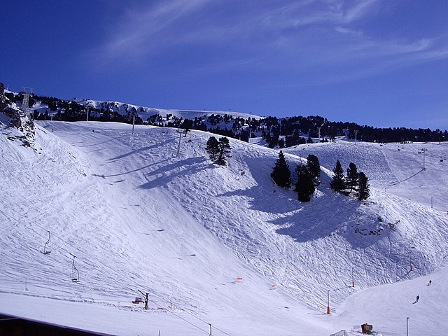 Part of the ski area, viewed from Recoin