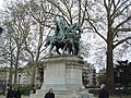 Karl I. der Grosse in front of the Notre-Dame de Paris
