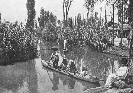 Chinampas and canals, 1912.