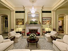 Reception Room, 2019 Christmas decorations in the Reception Room, Government House, Brisbane, Australia, 2019.jpg