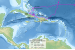 Tracé du premier voyage de Christophe Colomb, montrant qu'il aborda tout d'abord à San Salvador (Bahamas) alors qu'il croyait avoir atteint l’archipel nippon