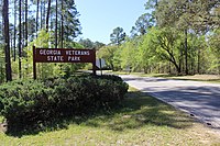 Clay Pit Rd entrance, Georgia Veterans State Park.JPG