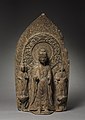 Estela china con Sakyamuni y Bodhisattvas, período Wei, 536 CE.