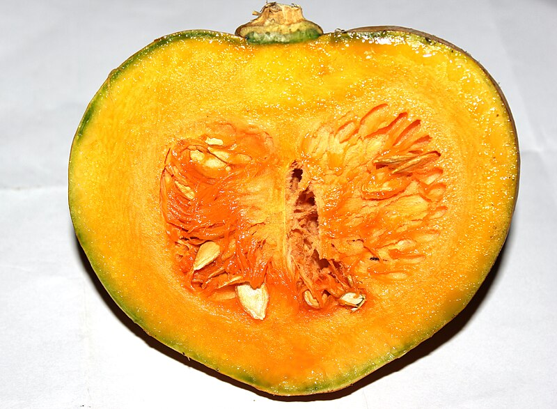 File:Close up of Pumpkin, Halfsliced (Scientifc Name Cucurbita maxima).jpg