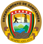 Escudo del Departamento de Santander en 2008.