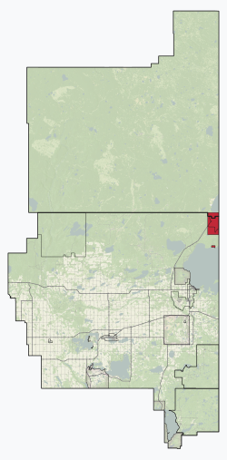 Místo v M.D. od Bonnyville a I.D. 349