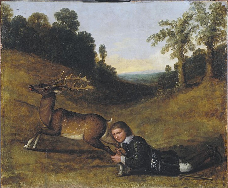 File:Colonel Smith Grasping the Hind Legs of a Stag.jpg