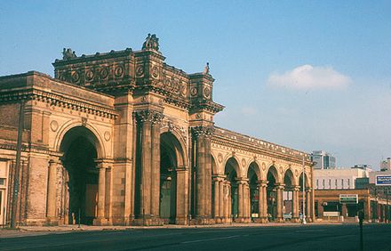 Arcade of the third Union Station, the city's rail station from 1897 to 1977