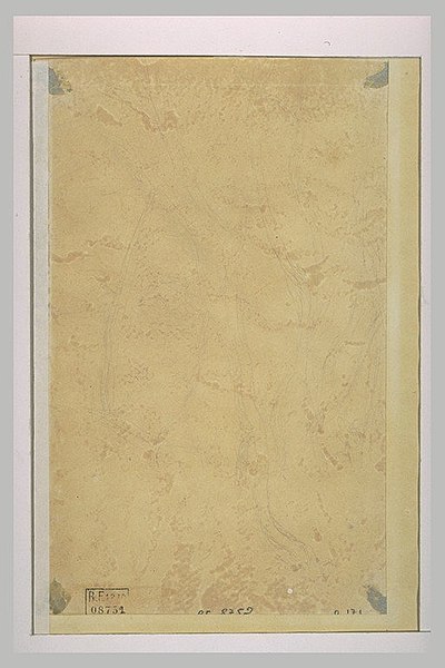 File:Corot - Etudes de branches d'arbres, RF 8752, Verso.jpg