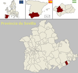 Kaart van Los Corrales