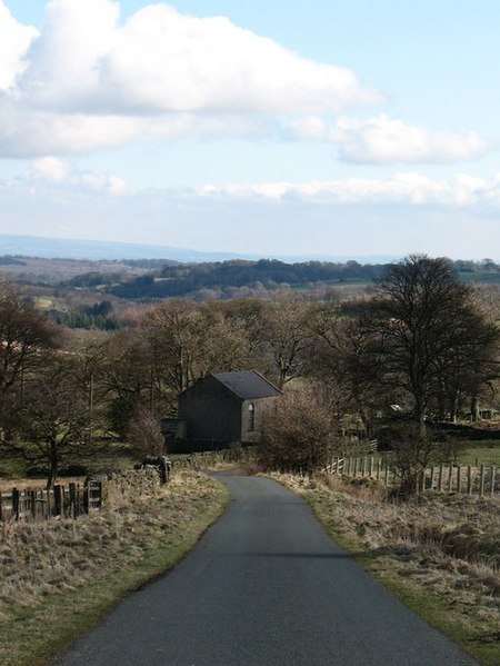 File:Country Lane at Breary Banks - geograph.org.uk - 1198184.jpg