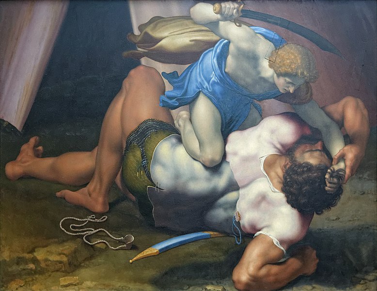 File:David and Goliath by Daniele da Volterra (Louvre INV 566) recto 02.jpg