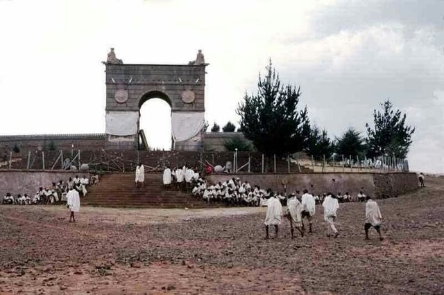 The arch of Negus Tekle Haymanot of Gojjam in Debre Markos