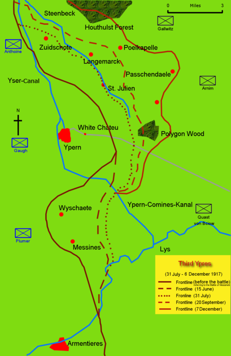 Dritte Flandernschlacht Karte 2