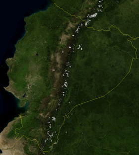 kaart: Geografie van Ecuador