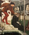 Burne-Jones King Cophetua and the Beggar Maid från 1862. Tate Britain. Ingick i Edward Burne-Jones-utställningen på Prins Eugens Waldemarsudde 2019–2020.
